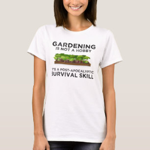 är en post- apokalyptisk överlevnadschip t shirt