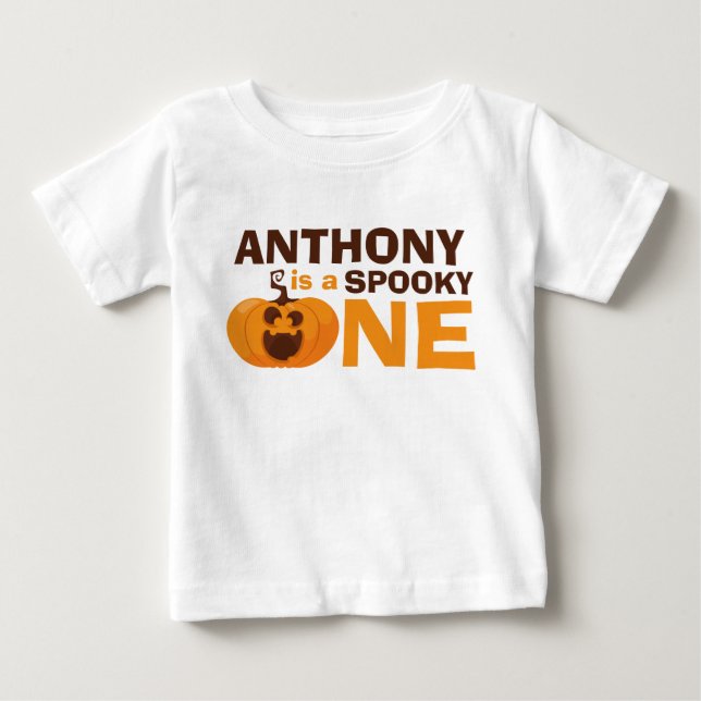 Är en taloky en Halloween-pumpkin 1:a födelsedagen T Shirt (Framsida)