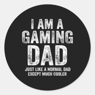 Är ett spel-Pappa-videospel? Pappa ger videospel Runt Klistermärke