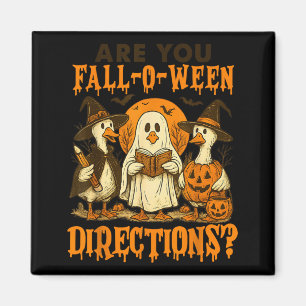 är Fall-o-ween-instruktioner roliga Halloween-lära Magnet