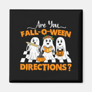 är Fall O Ween-riktningar roliga lärare Halloween Magnet