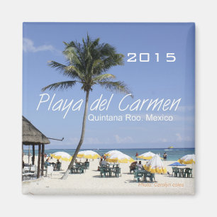 År för ändring för Playa del Carmen Mexico Magnet