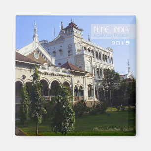 År för ändring för Pune Indien AgaKhan slottma Magnet