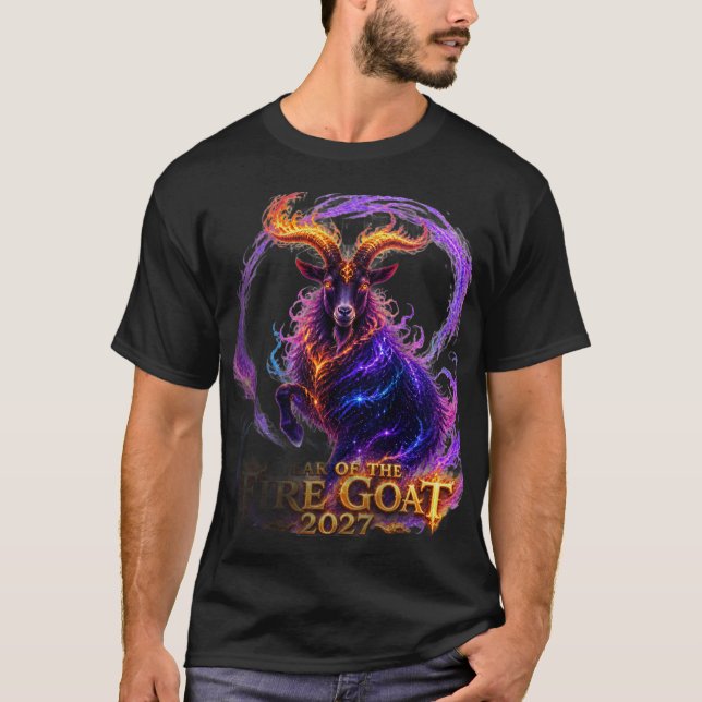 År för den eldiga geten 2027 t shirt (Framsida)