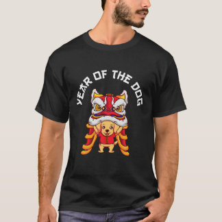 År för det nya Lejona kinesiska zodiaklovet i Hund T Shirt