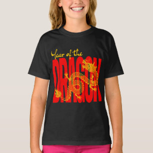 År för drakens röda guld t shirt
