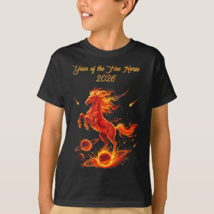 År för elden häst 2026 kinesiskt nytt år lunar t shirt