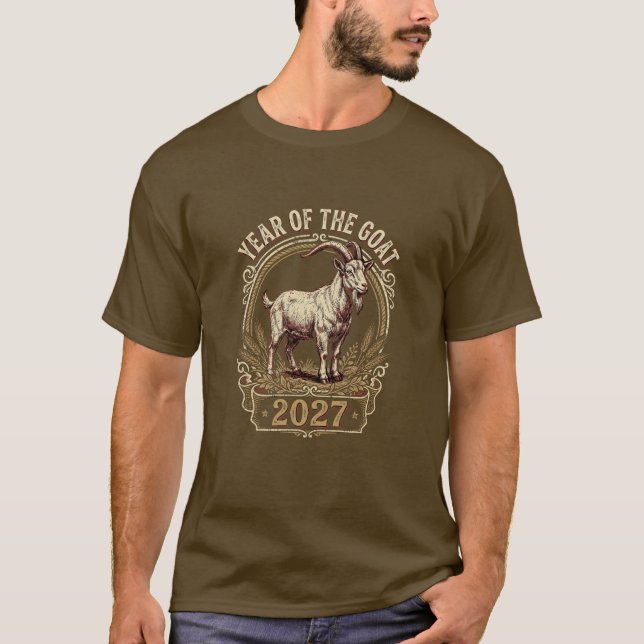 År för eldgeten 2027 Kinesisk nyårströja T Shirt (Framsida)