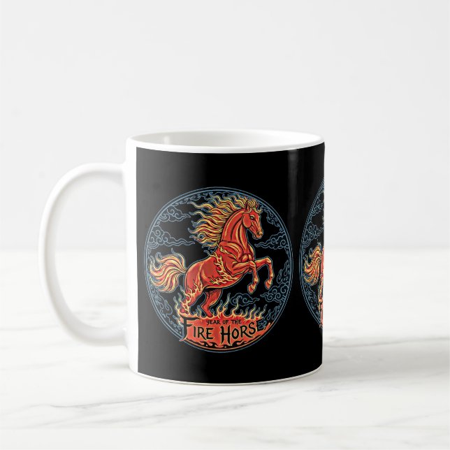 År för eldpardmug kaffemugg (Vänster)