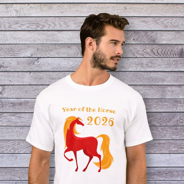 År för Fire Horse 2026 China Zodiac Manar T Shirt (Skapare uppladdad)