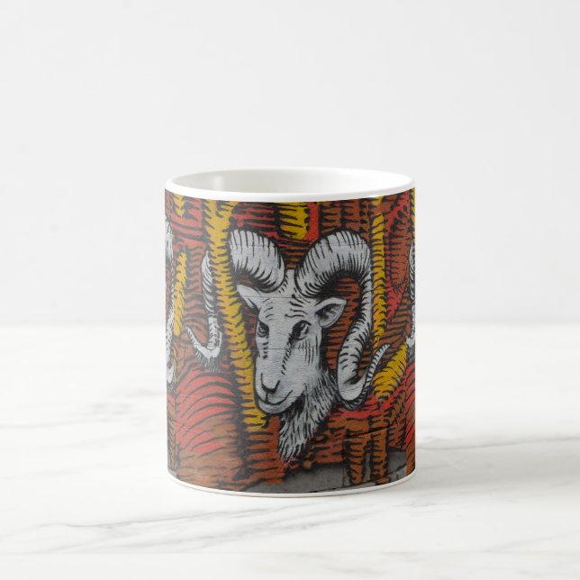 År för getfår Ram Graffiti Kaffemugg (Center)