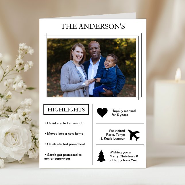 År för granskning | Vit julgrafik Helgkort (Skapare uppladdad)