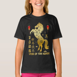 År för hästen 2026 - kinesisk zodiak 2026 t shirt