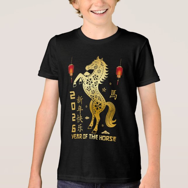 År för hästen 2026 - kinesisk zodiak 2026 t shirt (Framsida)