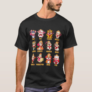 År för hästen kinesiska zodiak djur tecken Luna T Shirt