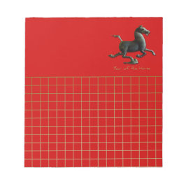 År för Horse China Zodiac Birthday SqNP Anteckningsblock