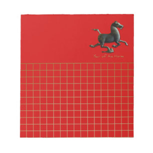 År för Horse China Zodiac Birthday SqNP Anteckningsblock