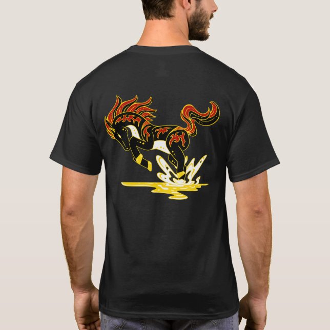 År för Horse Zodiac Chinese T-Shirt (Baksida)