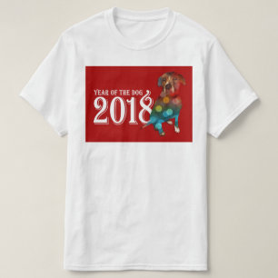 År för Hund 2018: Dubblans exponering T Shirt