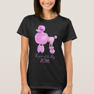 År för hund pudel hund t-shirt
