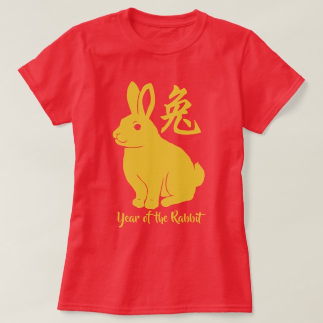 År för kanin T-Shirt (Design framsida)