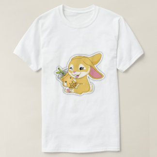 År för kaninbunten Bae Bubble Boba Tea Chine T Shirt