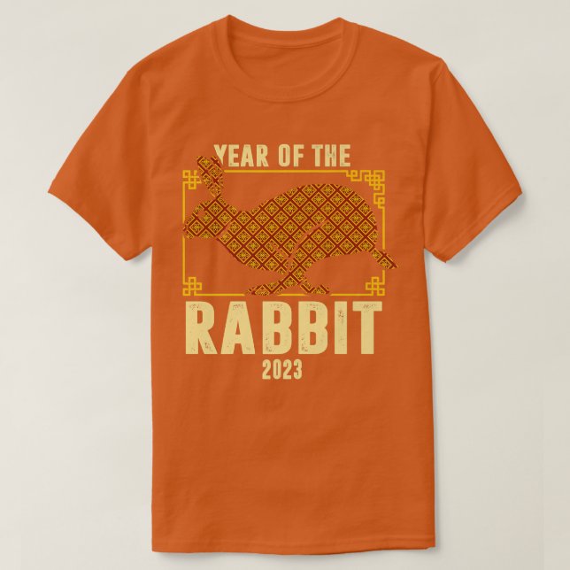 År för kinesiska kaninpremien för nyår 2023 t t shirt (Design framsida)