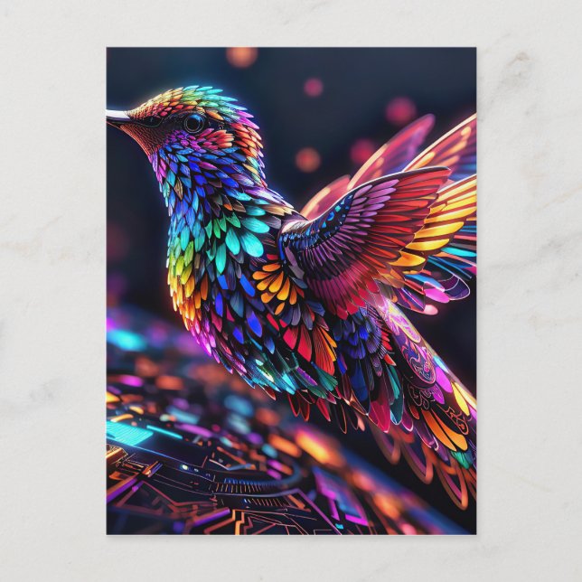 År för kolibri: En månatlig resa Vykort (Framsida)