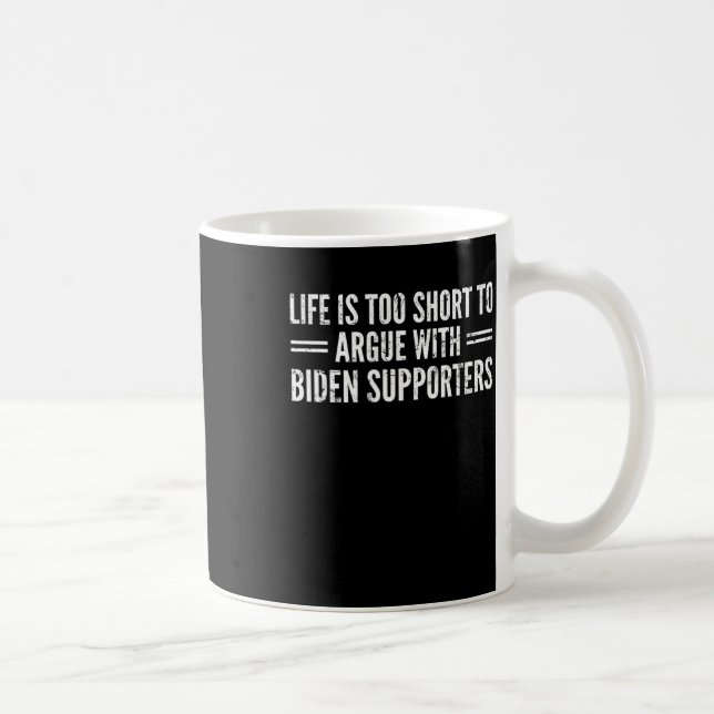 Är för Kort för att kunna hantera biden-supportrar Kaffemugg (Höger)