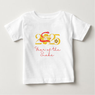 År för Orm 2025 blomma T Shirt