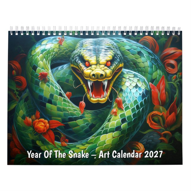 År för Orm – Konstkalender 20XX Kalender (Omslag)