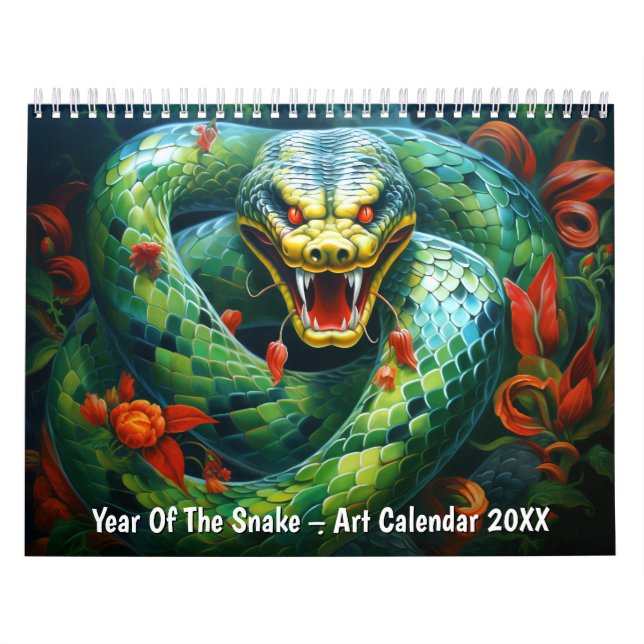 År för Orm – Konstkalender 20XX Kalender (Omslag)