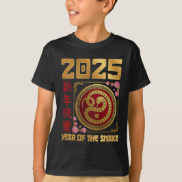 År för ormen 2025 - kinesisk nyårsnäcka t shirt