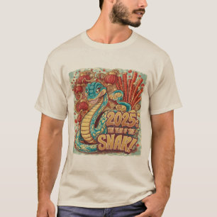 År för ormen 2025, nyår kinesiskt nyår t shirt