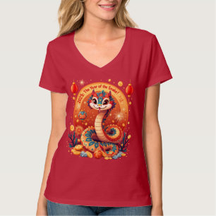 År för ormen 2025, nyår kinesiskt nyår t shirt