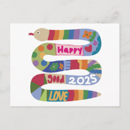 År för ormen 2025 vykort