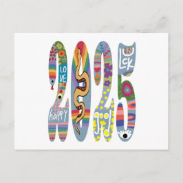 År för ormen 2025 vykort