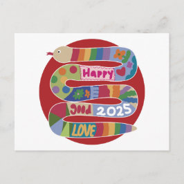 År för ormen 2025 vykort