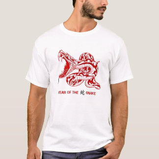 År för ormen (röd) t-shirt