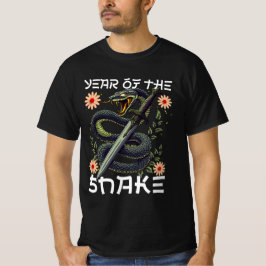 År för Ormens Zodiak Kinesiskt Nyår T Shirt