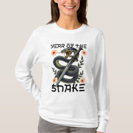 År för Ormens Zodiak Kinesiskt Nyår T Shirt
