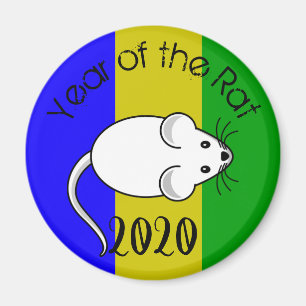År för Råtta 2020-musen med text Magnet