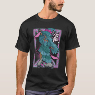 År för Råtta kinesisk Zodiac Witch HalloweenBlac T Shirt