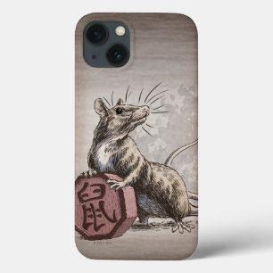 År för Råtta kinesiska Zodiac Art iphone case