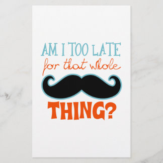 Är för sen mustache
