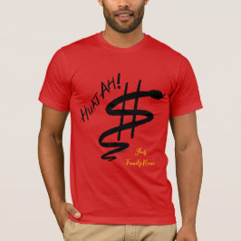 År för snake "Huat Ah!" ljusväv T-shirt