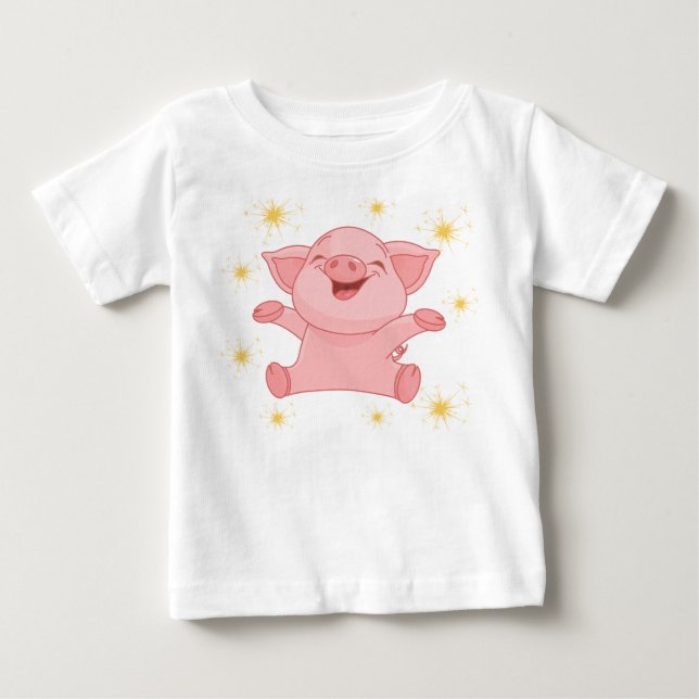 År för sparklerna i Gris T Shirt (Framsida)