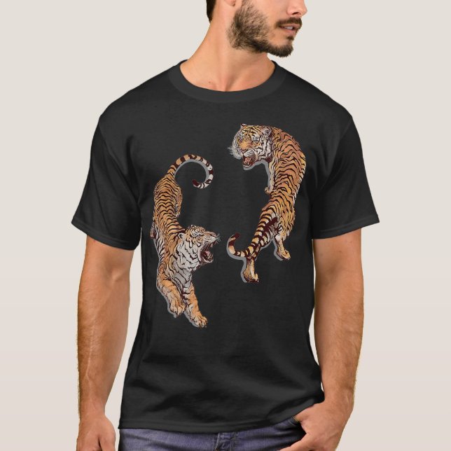 ÅR FÖR TIGER China Zodiac Lunar, nyår 20 T Shirt (Framsida)