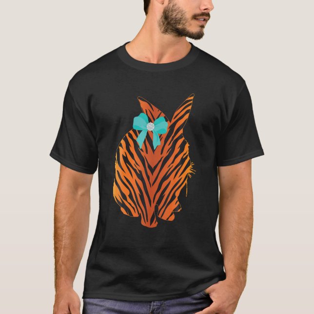 År för tigerdagen Påskhare 2022 (kute) Pr T Shirt (Framsida)