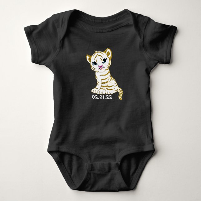 År för tigerdräkten Baby Baby T Shirt (Framsida)